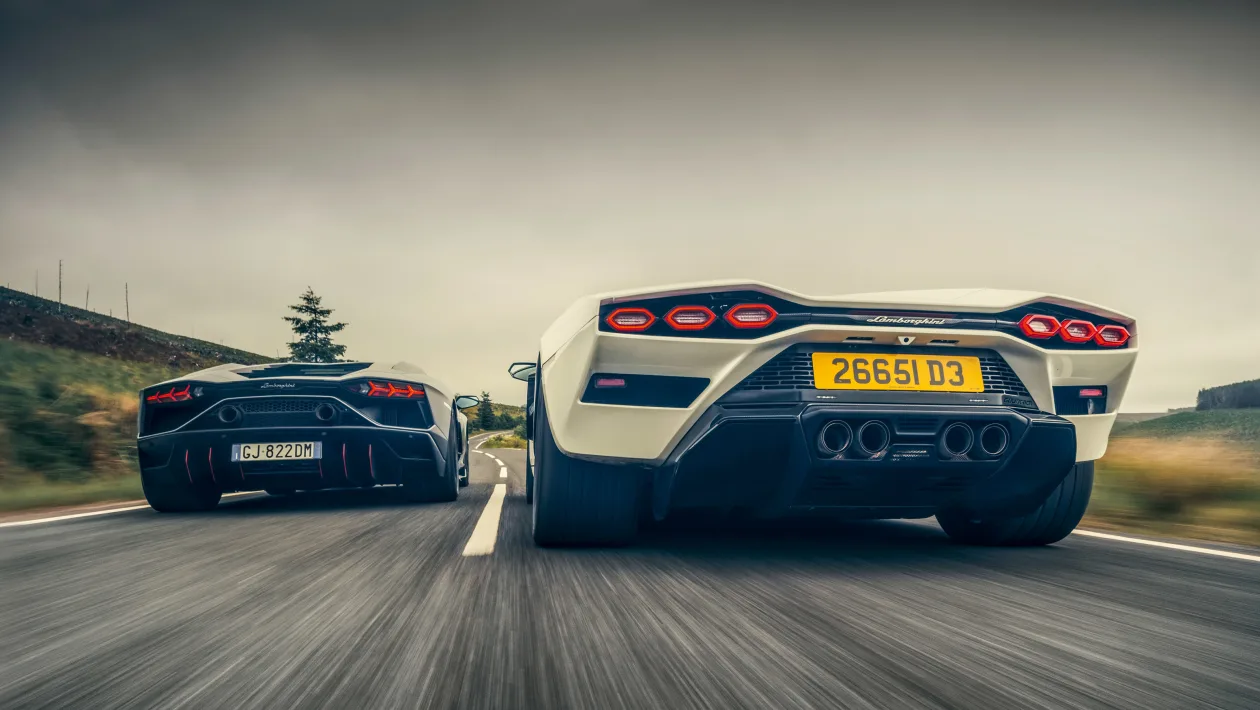 Lamborghini Aventador Ultimae and Lamborghini Countach