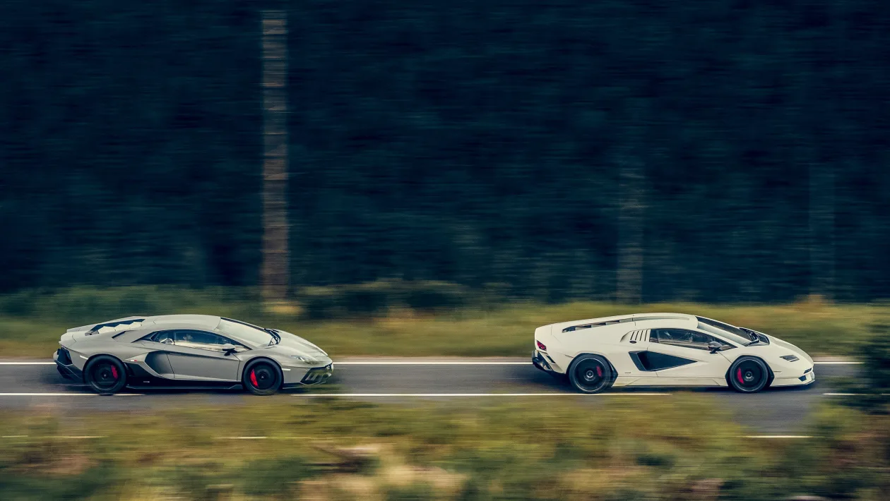 Lamborghini Aventador Ultimae and Lamborghini Countach