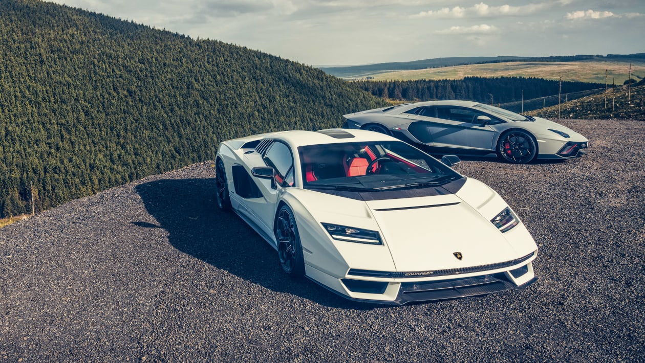Lamborghini Aventador Ultimae and Lamborghini Countach