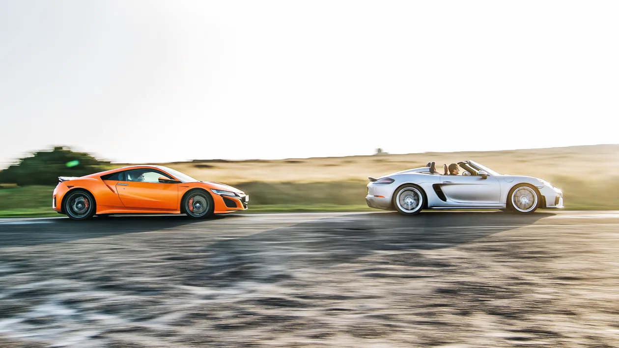 Honda NSX v Porsche 718 Spyder