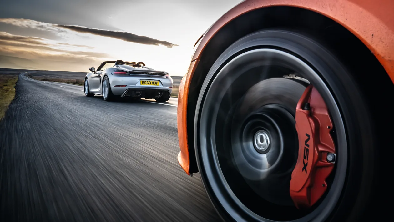 Honda NSX v Porsche 718 Spyder