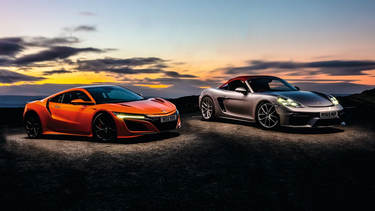 Honda NSX v Porsche 718 Spyder