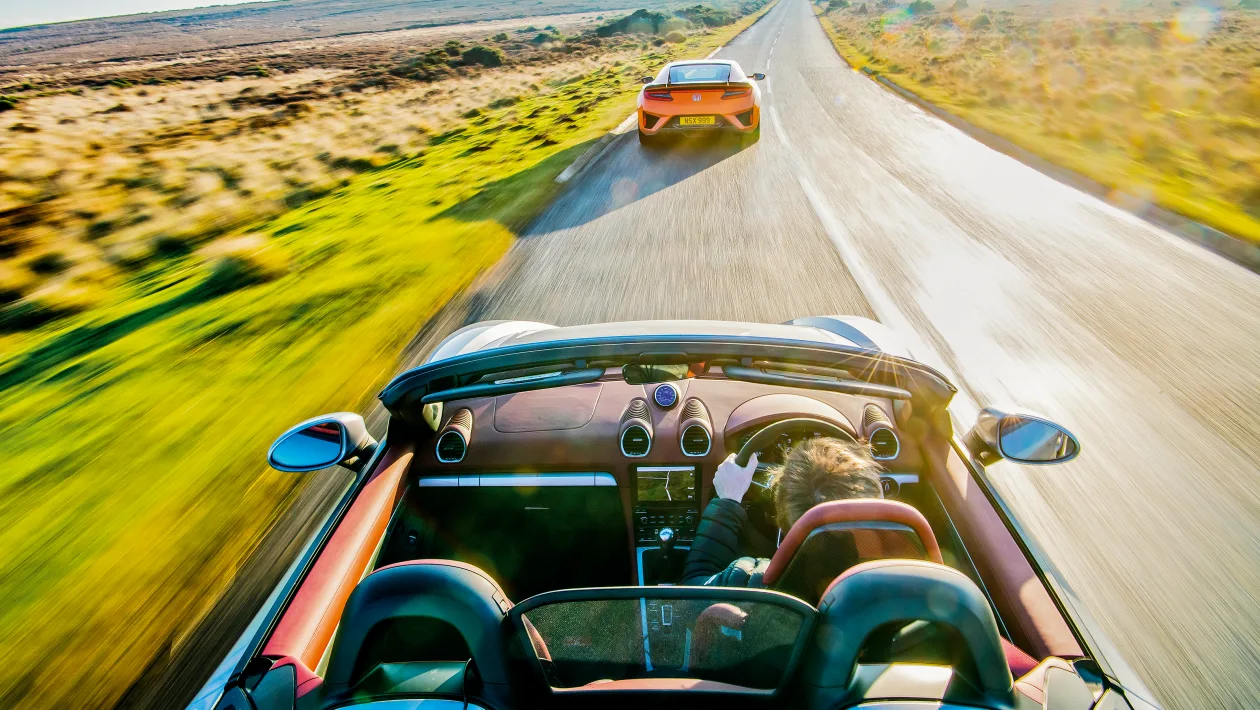 Honda NSX v Porsche 718 Spyder